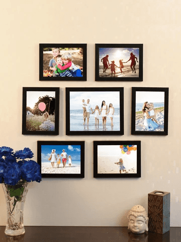 Art Street (Set of 7 Photo Frames Wooden laminate)
