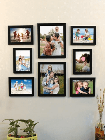 Art Street (Set of 8 Photo Frames Wooden Laminate)